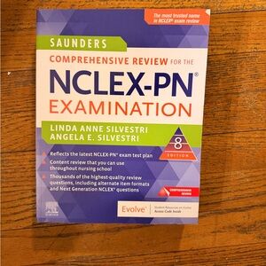 Saunders NCLEX-PN Examination Review Book - Blue and Orange